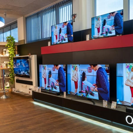 Unsere LG TV-Ausstellung im Geschäft